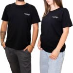 Cotton-Rich T-Shirt with embroidery, black