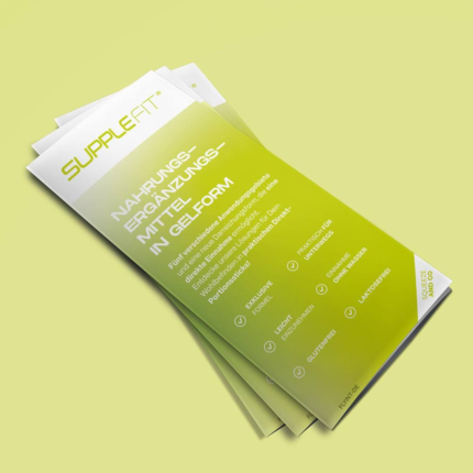 SuppleFit Flyer (Gel food supplements) German (50 pcs)