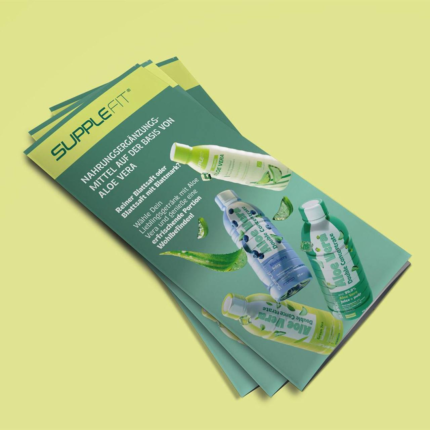 SuppleFit Flyer Kit (Aloe Vera Drinks) German (50 pcs)