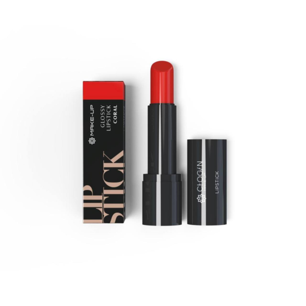 glossy-lipstick-coral