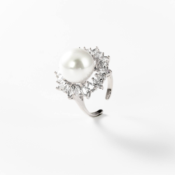 rhodium-plated-metal-sunflower-ring