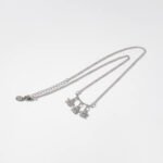 Parure Marguerites qui dansent en métal rhodié Cod.: BIGCD045