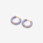Créoles « Lilac Circle » plaquées en or 18 carats Cod.: BIGOD270