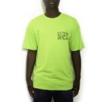 Cotton-Rich Oversized T-Shirt, lime green – Geometric