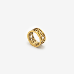 "Celtic" 18K gold-plated ring